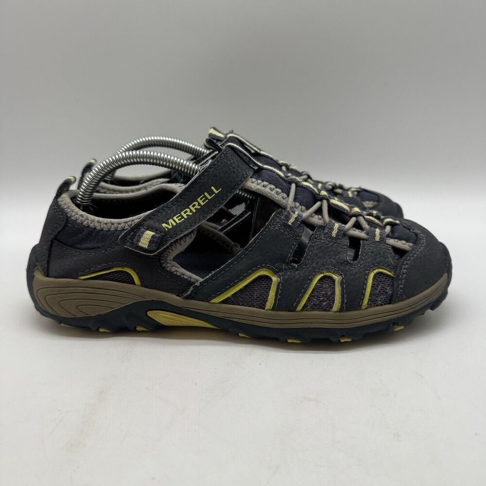 Merrell H2O Hiker Sports Sandals Youth 6M Navy Blue Waterproof Leather MY54859